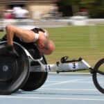 Rob wheelchair racing