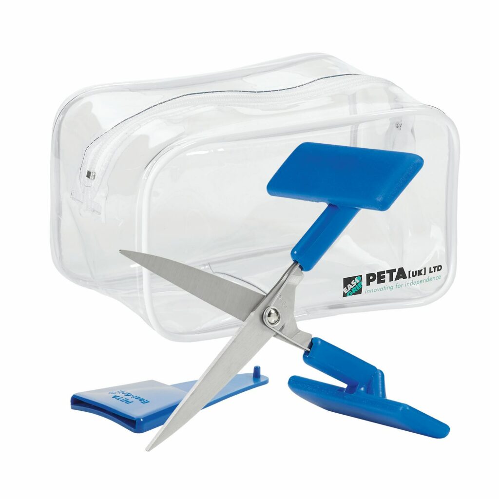 Image shows table top scissors and packaging