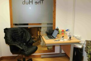 Clare's desk