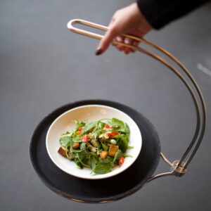 tipsi tray carrying salad