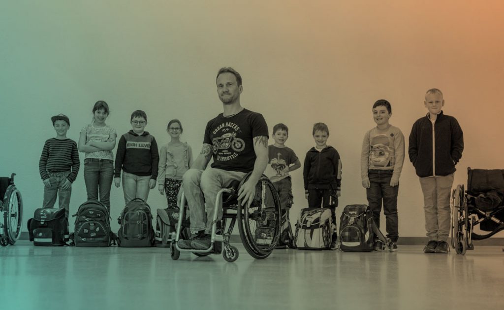 Peter has taken on the task of educating children in living with a disability
