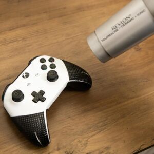 use a hair drying to ensure that the gaming grips stick firmly in place